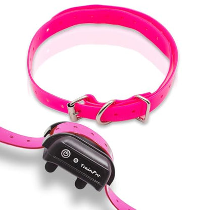 Waterproof TPU Replacement Strap for Dog Training Collar, 27.5 in - color: Pink