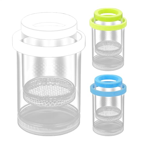 3 Pack Floating Fish Isolation Box for Aquarium Tank, Floating Breeder Hatching Box Clear Hatchery Incubator for Baby Fish Betta Guppy Clownfishes