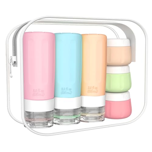 vodvob TSA Approved Travel Bottles Set, 16 Pack Leak Proof Silicone Refillable Containers for Toiletries, Perfect for Shampoo, Conditioner, Lotion & Travel Essentials (tz-1) - color: tz-1