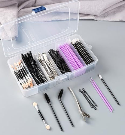 2 PACK Transparent Plastic Bead Organizers (6 Grids),Craft Organizers and Storage Beads Organizer, Art DIY, Crafts Jewelry Storage, Fishing Tackles, Size 7.48 x 3.94 x 1.38 in - size: 6 Grids