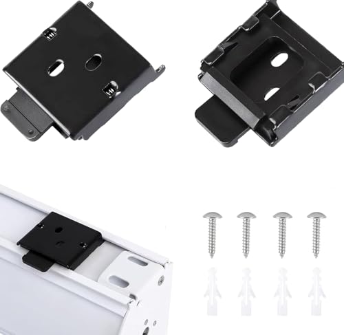 Universal Metal Blinds Mounting Brackets, Type 1 Black