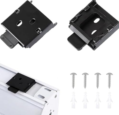 Universal Metal Blinds Mounting Brackets, Type 1 Black