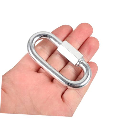 1Set Heavy Duty Porch Swing Spring Set Durable Metal Kit with Rotation Adapter Ring for Comfortable Hanging Chairs Hammocks Punching Bags for Use