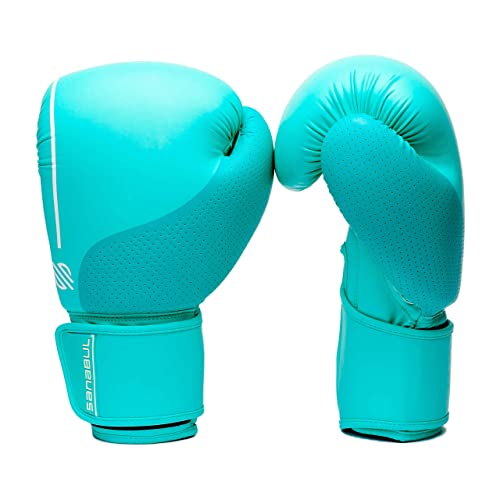 Sanabul Easter Egg Boxing Gloves for Women, Pro Training MMA Kickboxing Muay Thai Gloves, Sparring Punching Heavy Bag - color: Mint, size: 12 oz