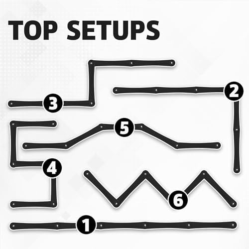 The Snake Stickhandling Trainer – Adjustable Hockey Training Aid for Puck Control, Quick Hands, Reaction Time & Coordination – Snake 5, Snake 7 & Elevated Styles - style: Snake 5