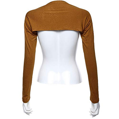 Women Anti-UV Cooling Shawl UV Protection Arm Sleeves Sun Protector for Golfing Riding Running Outdoor Activities - color: Camel