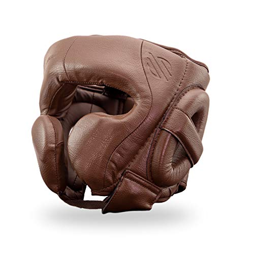 Sanabul Battle Forged Professional Boxing Headgear for Men Martial Arts Kickboxing MMA Head Gear Fighting & Sparring Helmet Full-Face Protection