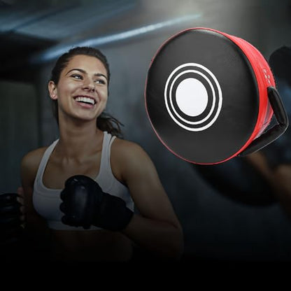 Gavigain Boxing Pads, Boxing Pads Curved Focus Mitts Taekwondo Focus Strength Training Shield Kick Boxing Pad for MMA, Kickboxing, Martial Arts, Muay Thai, Karate Training - color: Black