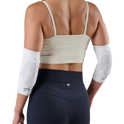 McDavid HEX Viz Knee / Elbow Pad Pair White/Grey S - color: NEW White, size: Small