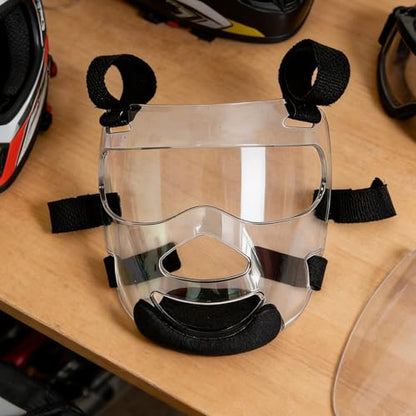 Boxing Headgear Clear Martial Arts Face Cover | Boxing Face Shield for Practitioners Students Beginners Boys Girls Teens Instructors Tournament Competition Gym