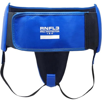 RIVAL Boxing RNFL10 Pro 360 파울 방지 사타구니 프로텍터, 15mm 이중 밀도 폼 패딩, 가볍고 편안한 보호 컵 - color: 블루., size: 미디움