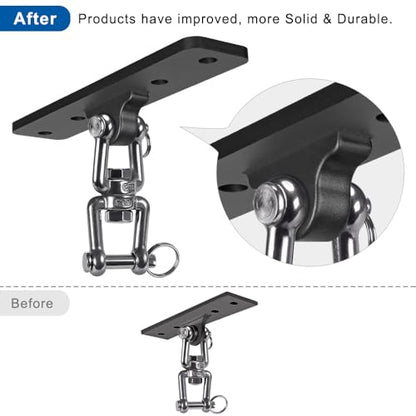 Kipika Heavy Bag Hanger Wall Mount Punching, Rotatable Heavy Duty Boxing Bag Bracket for Home Gym Indoor, Adjustable Length for Kickboxing Bag, Muay Thai Bag,Speed Bag - color: ‎A-Black