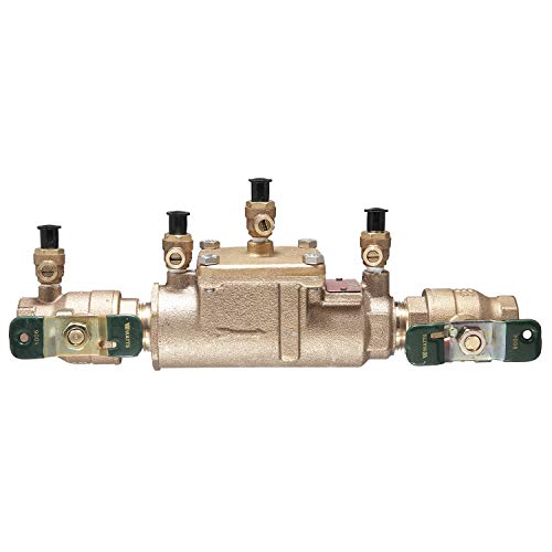 Watts LF007 Series 2" Lead-Free Bronze Double Check Valve Backflow Preventer Assembly, Quarter Turn Shutoff, Single Top Entry, NPT Connections, Modular Design - size: 2 Inch, style: Old Model (no freeze sensor)