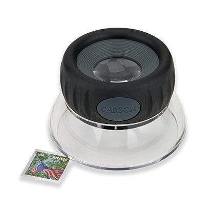 Carson LumiLoupe Plus 10.5x Power Focusable Stand Loupe Magnifier (LO-10) - style: 1.0" Diameter (10.5x)