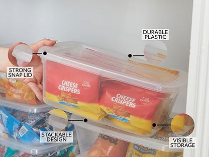 Rubbermaid Cleverstore Home/Office 6 Quart Clear Plastic Storage Tote Container Box Bin with Lid for Garage or Basement, (12 Pack) - size: 6 Qt - 12 Pack