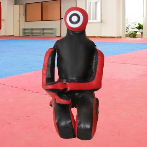 MMA Training Dummy for Grappling and Boxing, Unfilled Practice Tool, Red 68.8 inch