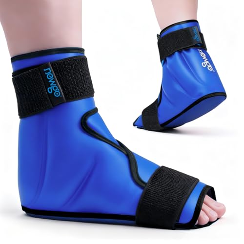 NEWGO Ice Pack Foot Ankle Ice Pack Wrap for Plantar Fasciitis, Foot Surgery Recovery, Hot Cold Therapy Ice Boot Foot for Bunions, Ankle Injury, Swelling, Burning Feet - Blue - color: Blue
