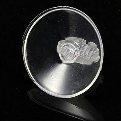 10Pcs Aquarium Suction Cup Clips Set, Fish Tank Air Line Holder, Clear Plastic for Glass Fish Supples