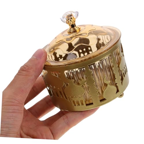 ABOOFAN Metal Tray Eid Mubarak Candy Tray Dessert Serving Dried Fruit Container Eid Candy Dish Mubarak Dessert Ramadan Plates Tableware Box Plastic
