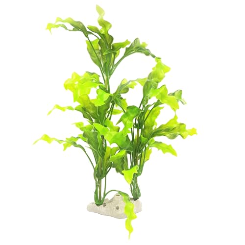 POPETPOP Aquarium Plants - Fish Tank Plant Aquarium Decorations Artificial Kelp Aquatic Plants Plastic Plants for Fish Tank Decorations