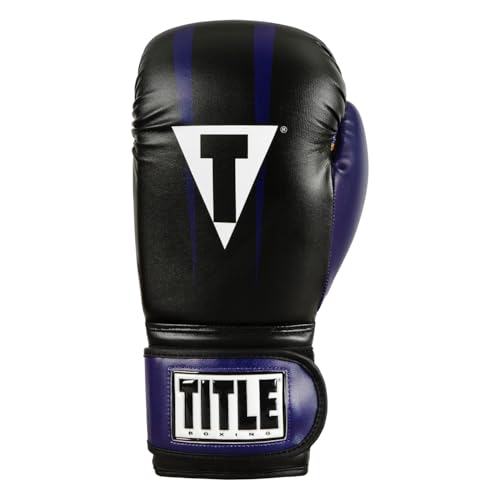 Title Boxing World Bag Boxing Gloves - color: Purple/Black/Gold, size: 14 oz
