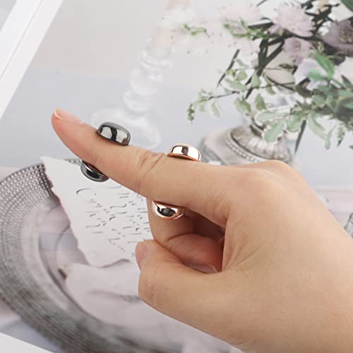 AIEX Set of 4 Magnetic Hijab Magnets Matte Magnetic Pins Magnetic Scarf Magnet for Loose Hijab for Women and Girls (4 Colors) - color: Rose Gold, Silver