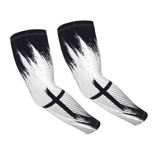 Arm Sleeves Outdoor Garden Sports Cooling Sun Sleeve for Women Men Farm - color: Faith