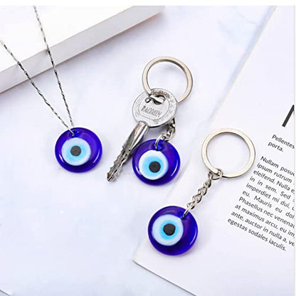 FORUBUS Evil Eye Keyring For Women Men Protection Amulet Keepsake, Turkish Eye Hamsa Hand Key Chains Bring Luck Jewelry - color: B Gold