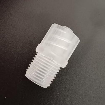 Threaded to Male Luer Fitting Luer Lock 1/8G Male Thread Adapter Connector Pipe Fittings for Fuel Gas Liquid PP Polypropylene Air 25 Pack