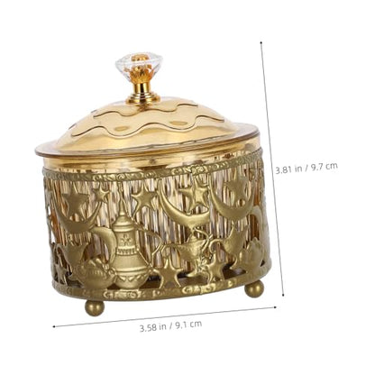 Eid Mubarak Treat Celebration Box Ramadan Candy Storage Jar Sweets Tray for Kitchen Decor