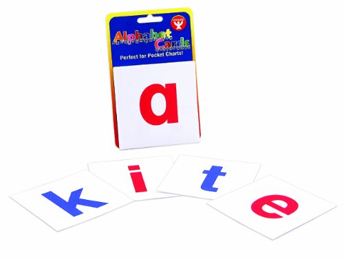 Hygloss 30-Pk Alphabet Flashcards – Lowercase Letters 3" x 3" White Cards – Literacy Learning Card Kit - style: Lowercase