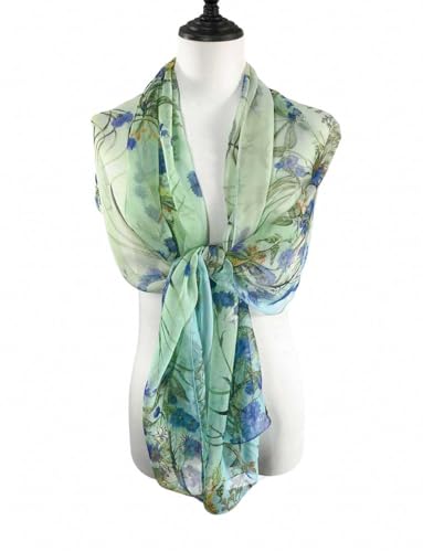Acotavie Scarfs for Women Lightweight Fashion Scarves Print Floral Pattern Scarf Shawl Wraps - color: C12