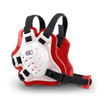 Cliff Keen Youth Tornado Wrestling Headgear - color: Translucent / Scarlet / Black, size: One Size