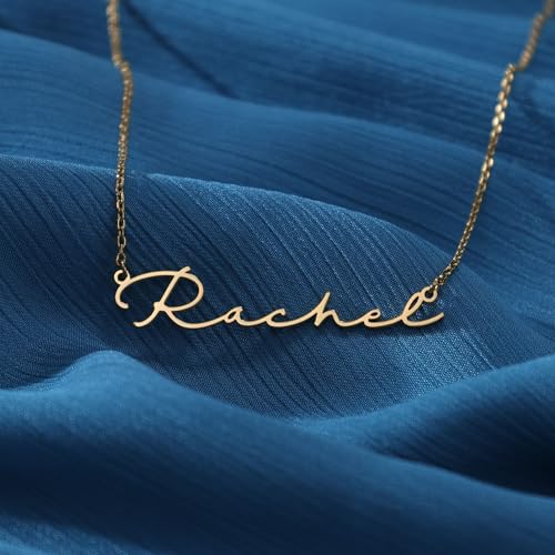 DayOfShe Custom Name Necklace for Women Gifts, 18K Gold Plated Layered Names Necklace Personalized Gifts for Birthday - color: Style 3-Crusive Font