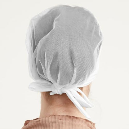 Modefa Premium Underscarf | Islamic Women's Hijab Bonnet Cap for Muslim Woman | Cotton Tie Back Airy - color: White