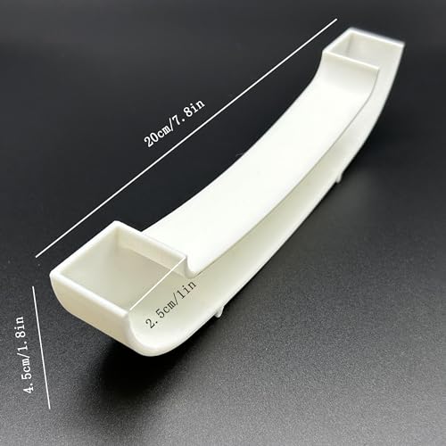 Aquarium Tunnel Shelter Tube, Fish Shrimp Cave Hideout for Aquariums, Acrylic Fish Viewing Tunnel, Shrimp Habitat Tube -White 7.8" X 1.8" X 1"