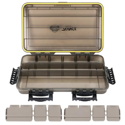 RUNCL Fishing Tackle Box, Waterproof Tray for Jigs Lures, Thicker Floating Tackle Utility Box with Adjustable Dividers, 3600/3700/Large 3700 Size - color: 1PC 3700