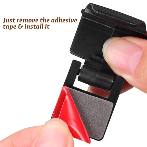 6PCS Aquarium Lid Clips, Adhesive Reptile Terrarium Screen Cover Clips Tank Lid Locks, Secure Buckle Latch for Bearded Dragons, Snakes, Geckos
