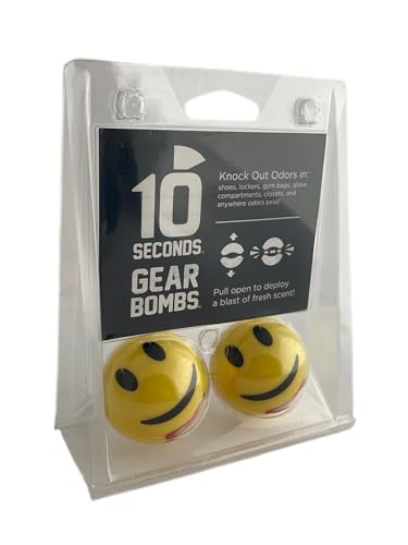 10 Seconds Shoe Deodorizing Gear Bombs 1 Pair, Smiley - color: Smiley