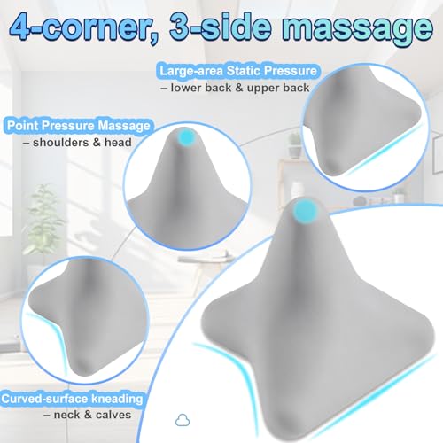Fascia Release Tools Deep Tissue Massage Ball for Exercise & Recovery Targets Back, Shoulder, Legs&Feet - Relieves Muscle Knots, Trigger Point Massage, Pressure Point Therapy- Myofascial Release Ball - color: Blue&gray, size: 2-Pack | 2.8-inch