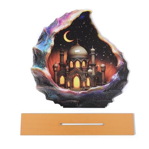 Ramadan Eid Mubarak Table Decorations - Tabletop Signs,Tiered Tray Centerpieces for Islamic Al-Fitr Eid and Ramadan Decor