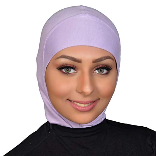 AL AMIRA Women's Ninja Cotton Hijab Underscarf One Piece - color: Lavender