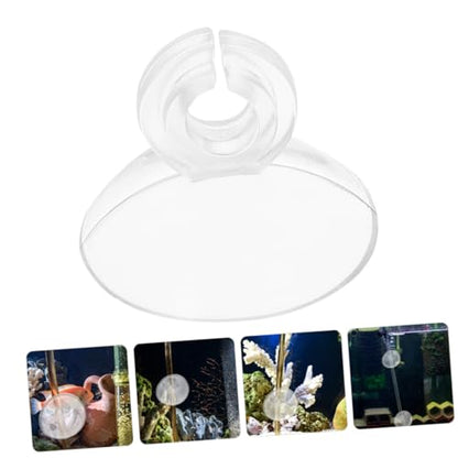 BESPORTBLE 40Pcs Aquarium Suction Cup Clips with Soft Buckle Design for Secure Oxygen Tubing Durable Air Hose Holders for Fish Tank Maintenance Compact and Lightweight Clips for Easy