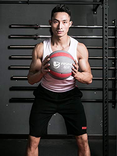 Medicine Balls Rubber Medicine Ball, Aerobic Core Training Elastic Fitness Ball, 1KG/2KG/3KG/4KG/5KG/6KG/7KG/8KG/9KG/10KG (Size : 7kg/15.4lb) - size: 7kg/15.4lb
