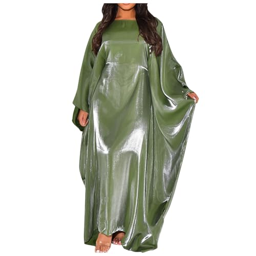 Muslim Dress Women One-Piece Prayer Dress Long Robe Long Sleeve Maxi Kaftan Dresses Islamic Clothes Set - color: Gn2