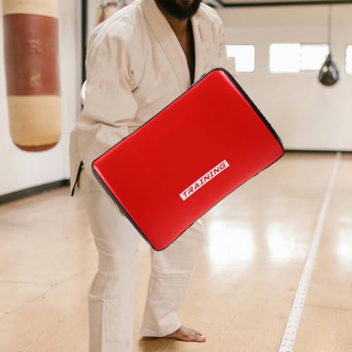 Taekwondo Kick Pads Curved Thickened Kick Shield for Martial Arts Training, Pu and Eva Material, Large Chest Pad Style, Suitable for and Adults in Karate and Kickboxing