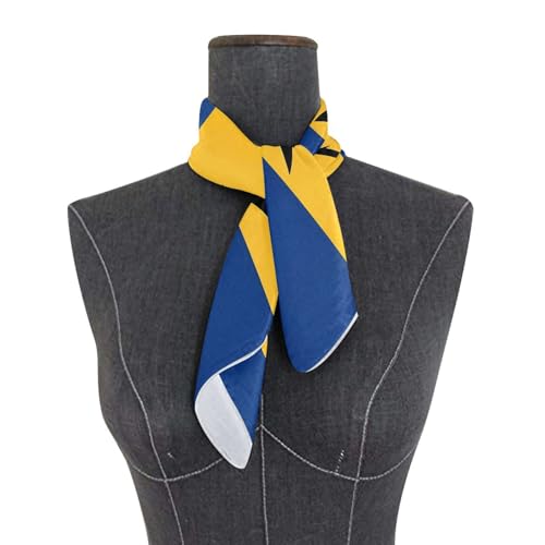Women's Silk Scarf Square Satin Head Scarves Fashion Neck Scarf Hair Wraps Silk Bandana - color: Barbados Flag