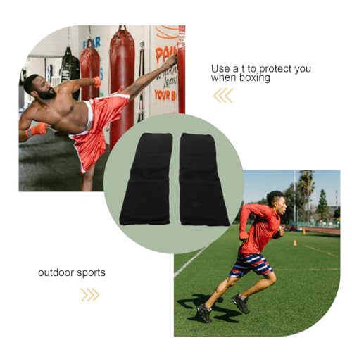 STOBAZA Professional Martial Arts Shin Guards for Adults Breathable Lightweight Karate Calf Protection Pads with Moderate Curve for Kickboxing Thai Boxing Sparring and Training Safety Gear