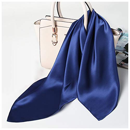 Glamorstar Satin Neck Scarf 6 Packs Square Handkerchief for Women - color: 6 Packs - Navy