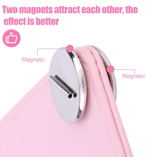 4 Pairs Dual Magnetic Mini Pin Brooch Converter, 0.79in/2cm Harm Free Metal Clothing Buckle Jewelry Pin Backs Lapel Brooch Holder for Scarves Shirts Thin Fabric (Silver, Gold)
